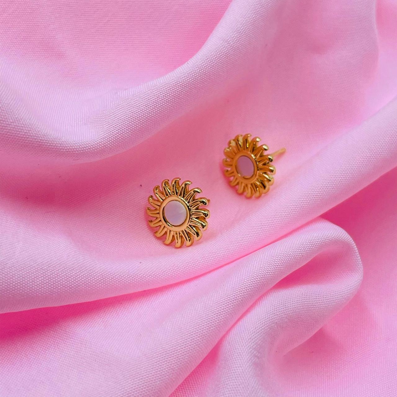 Golden Sunbeam Studs