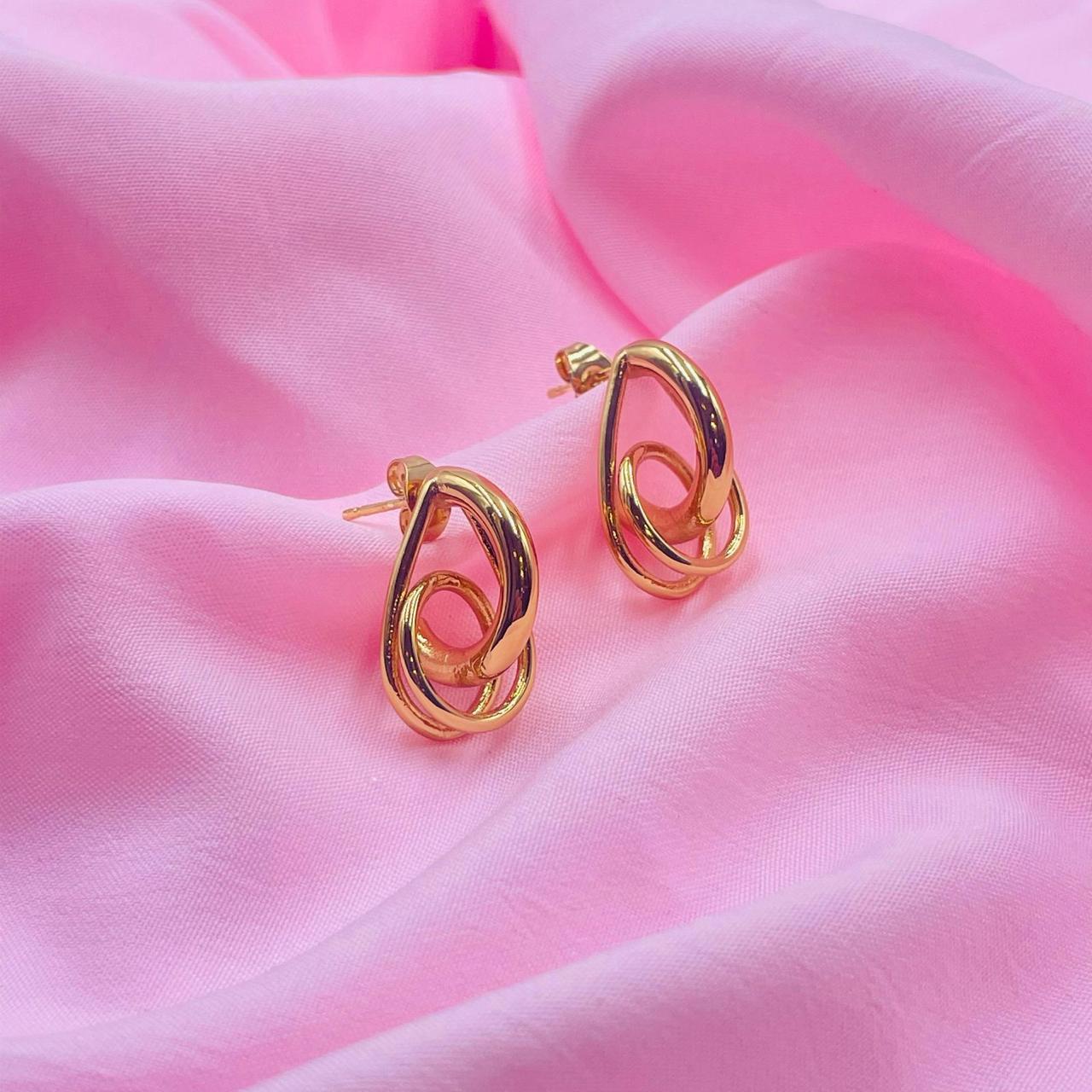 Golden Swirl Earrings