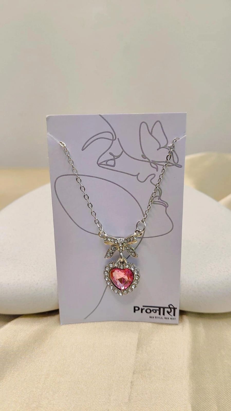 Blushing Bow Pendant