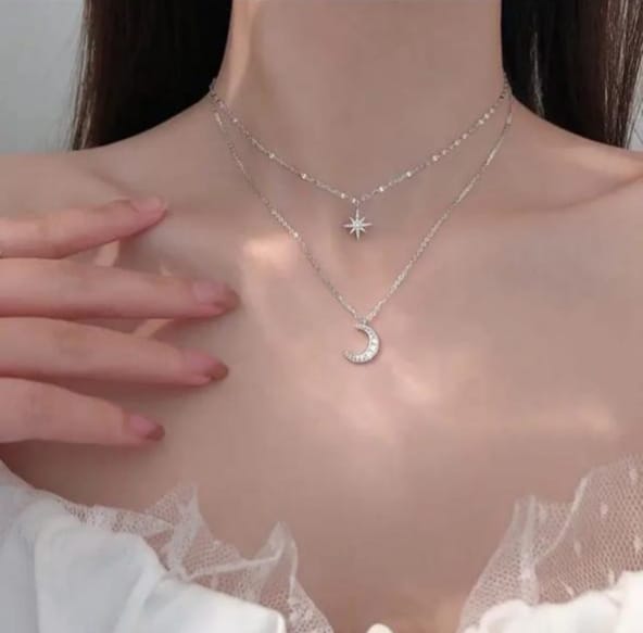 Silver Luna Pendant - View 2
