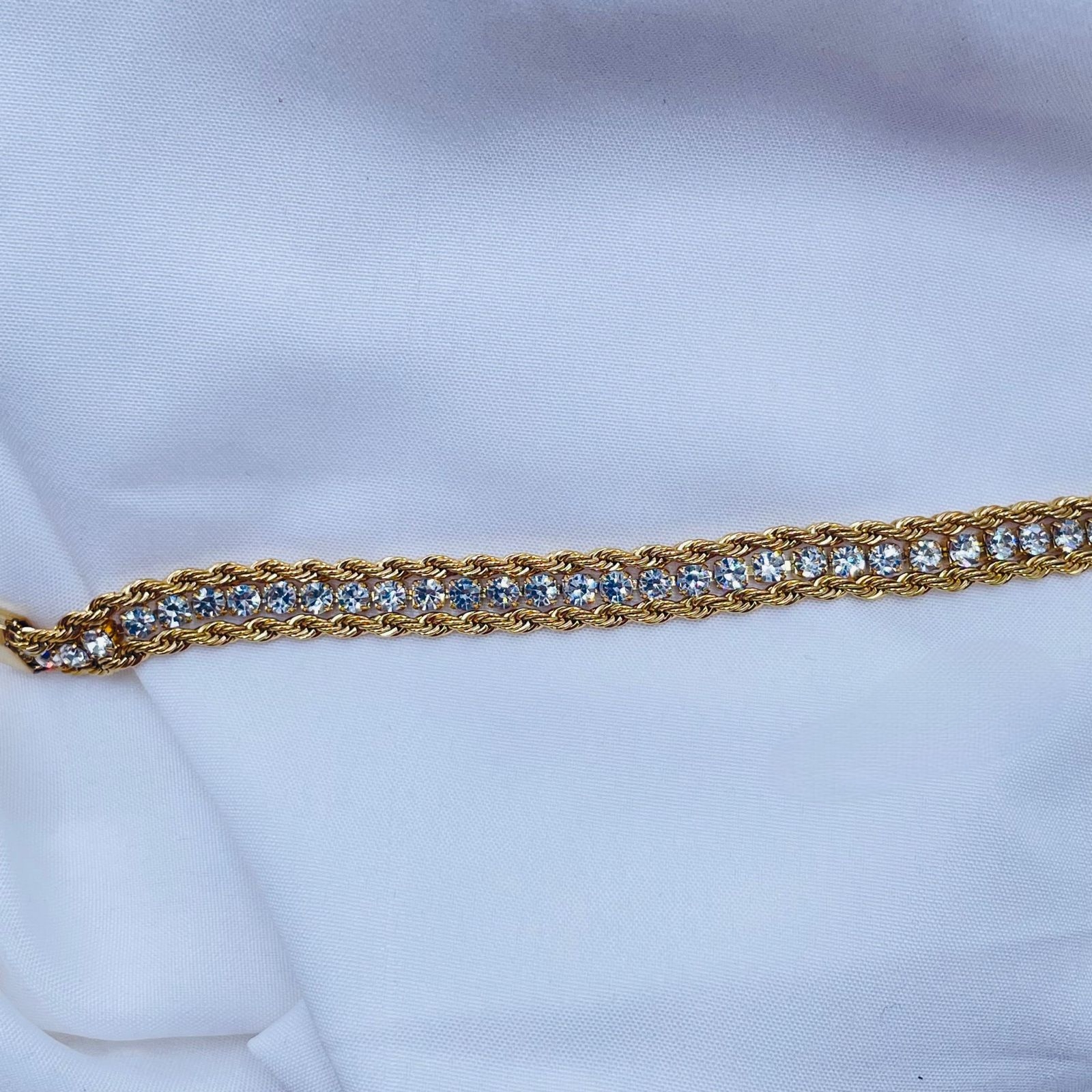 Duo Shine Rope Chain Bracelet 