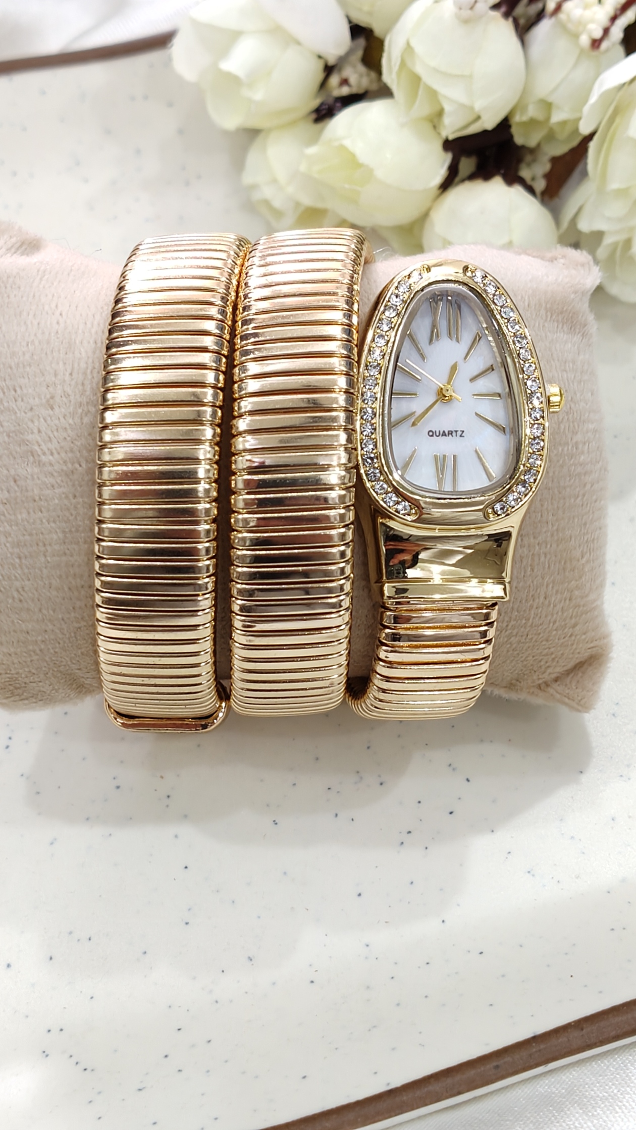 Snake Watch Bracelet (Double Wrap)