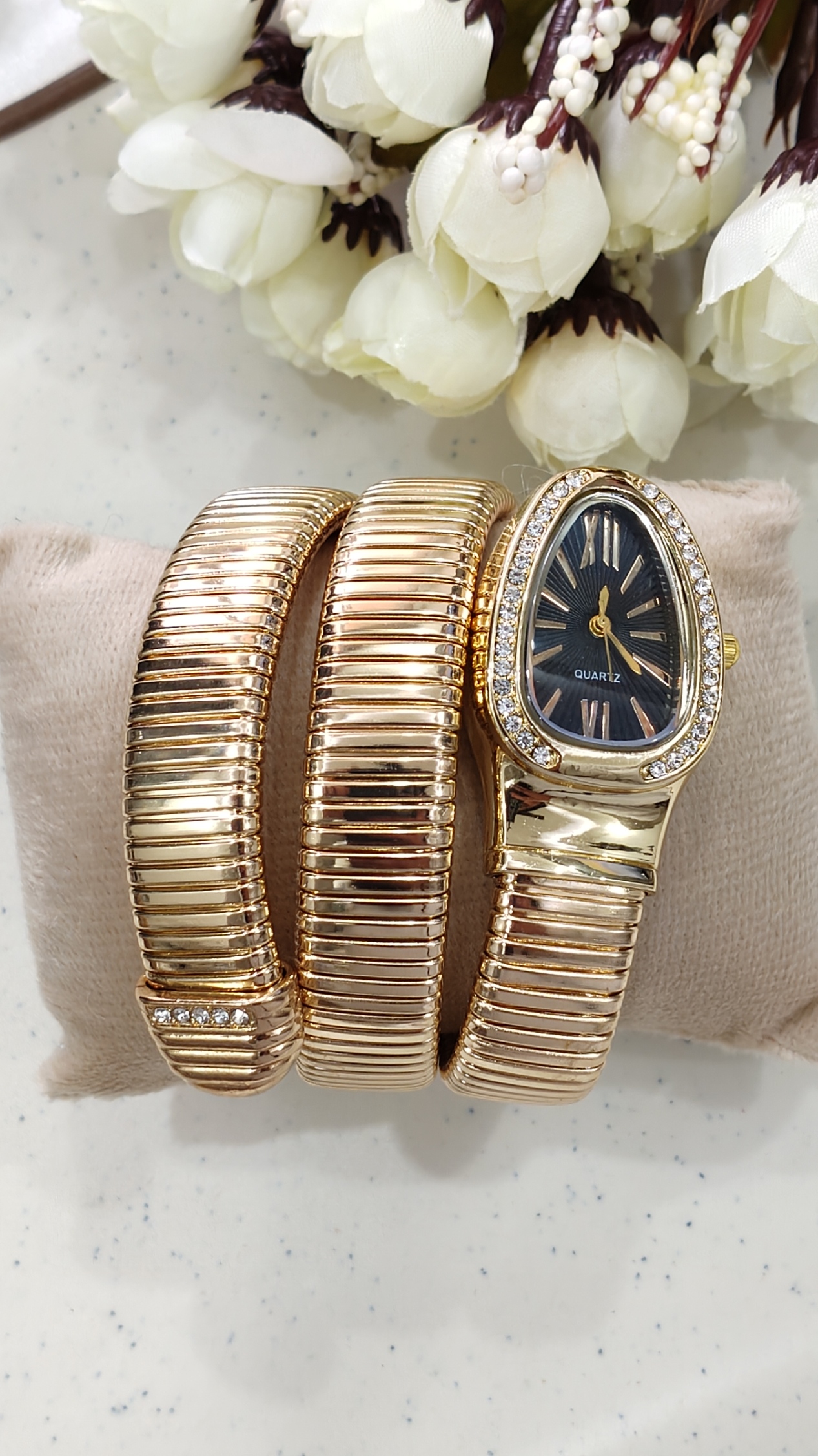 Snake Watch Bracelet (Double Wrap) - View 4