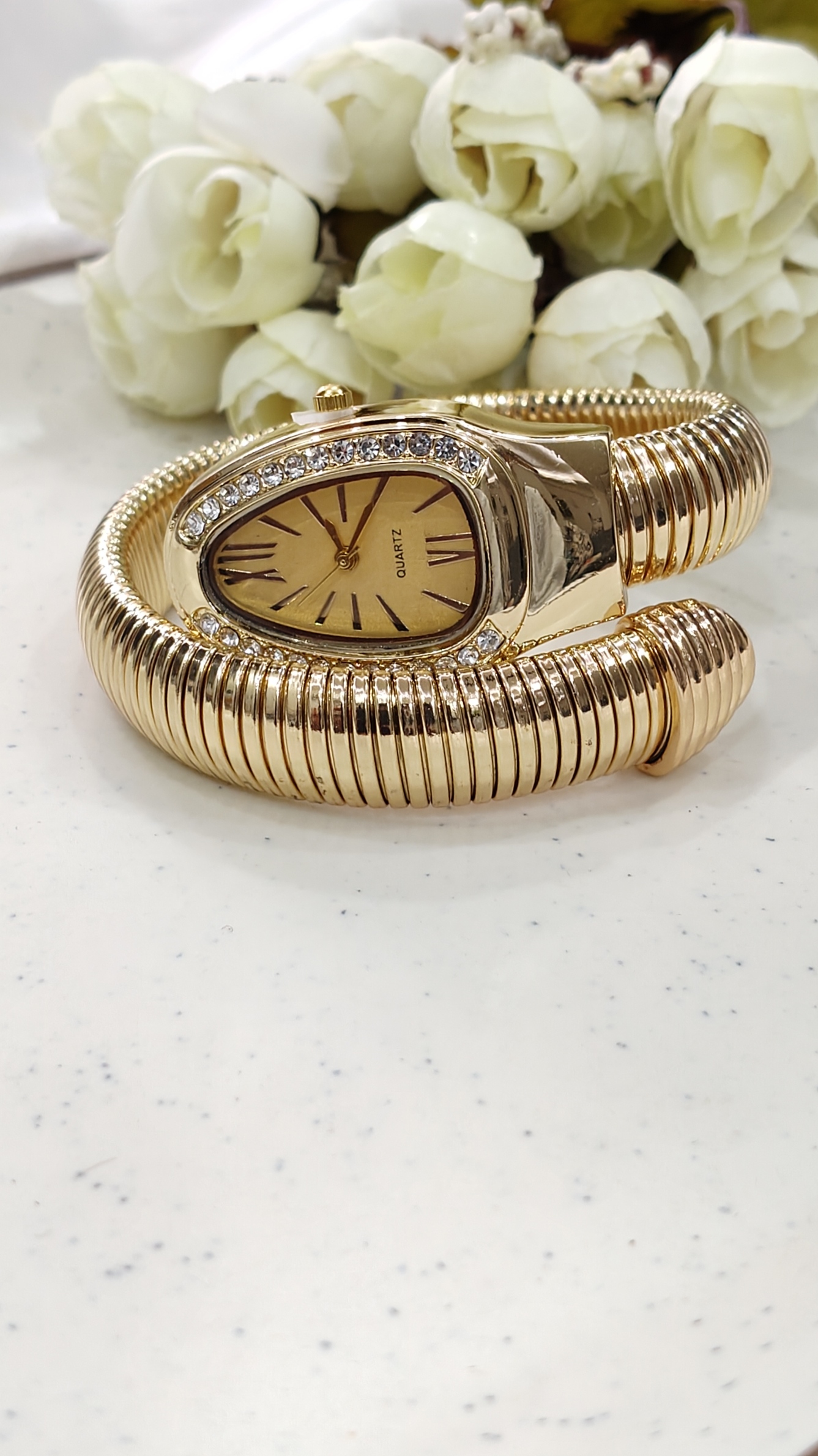 Snake Watch Bracelet (Single Wrap) - View 2