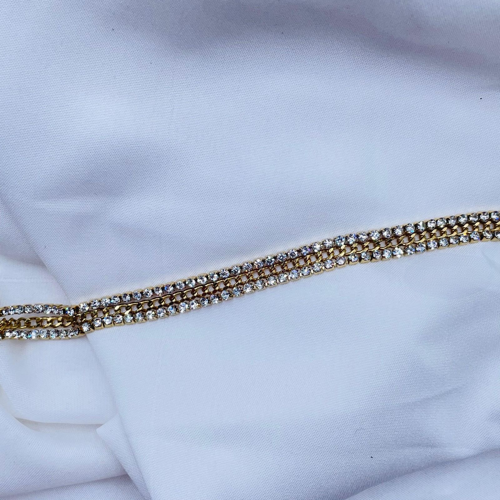 Triple Shine Chain Bracelet 