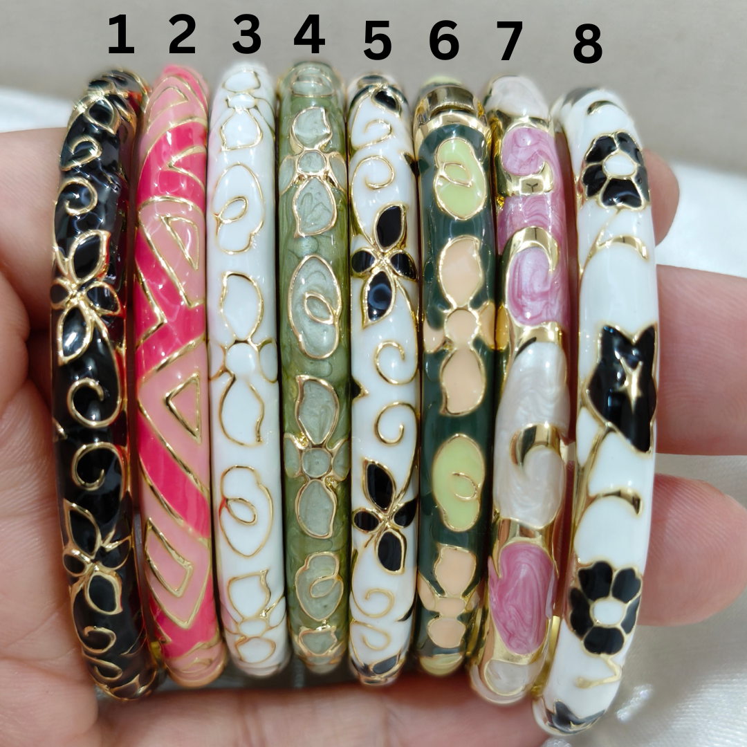 Petal Script Bangles