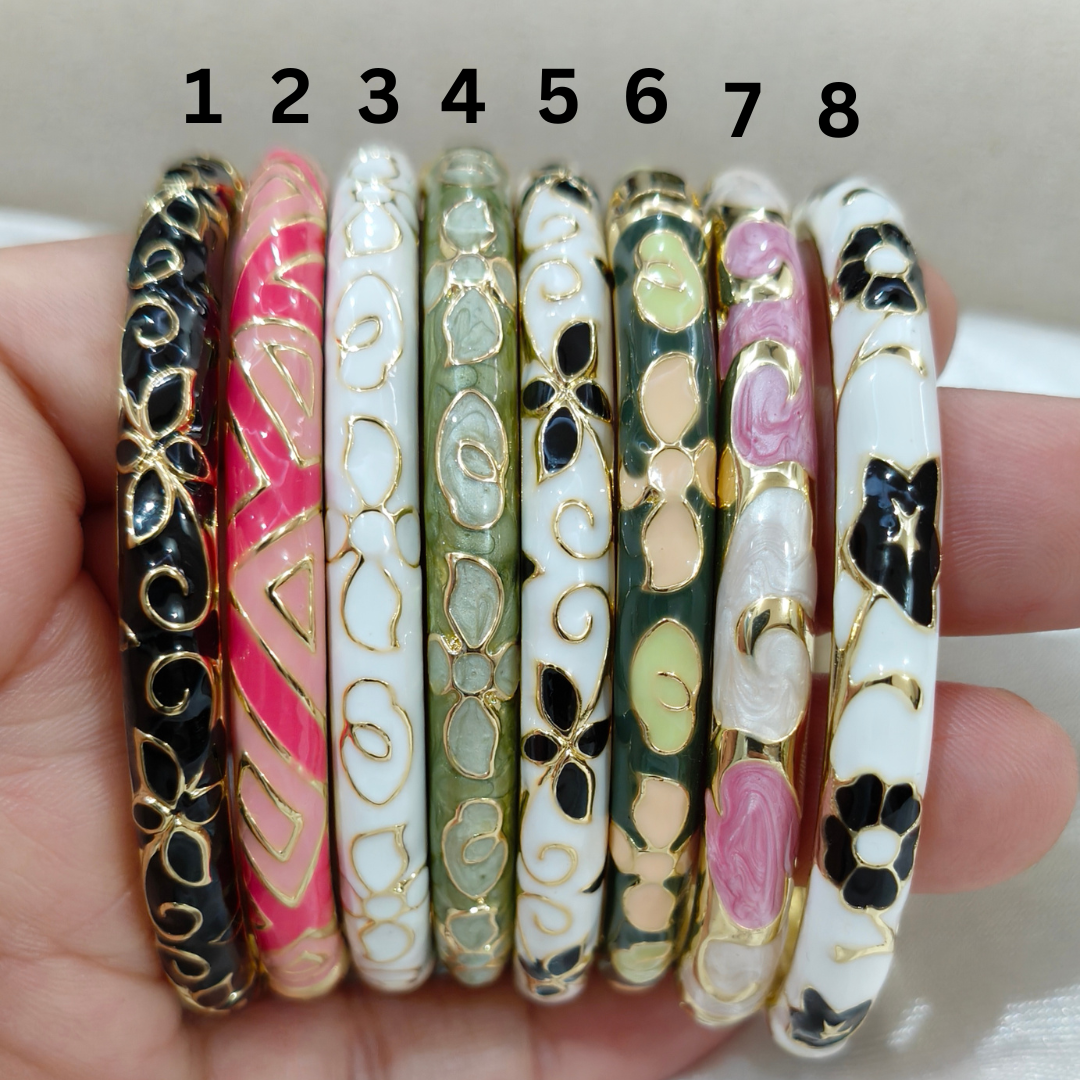 Petal Script Bangles - View 2