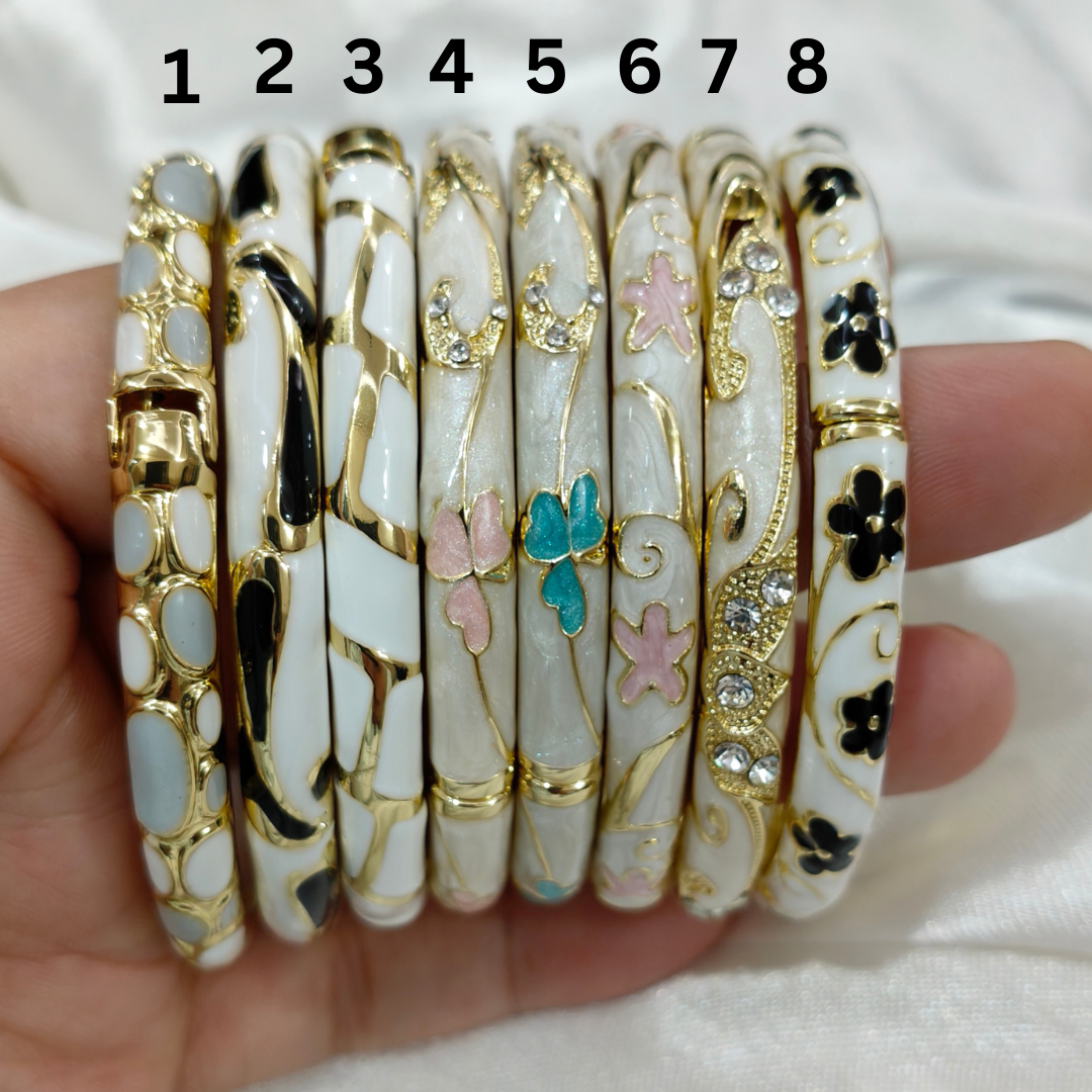 Ivory Garden Bangles