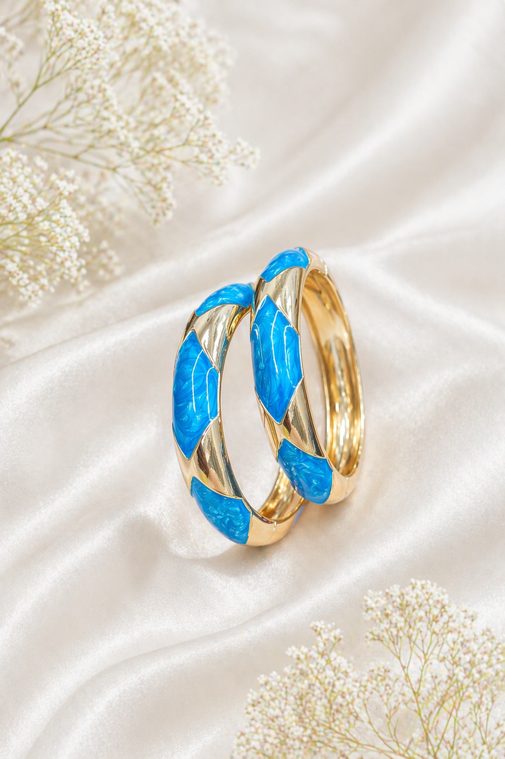 Blue Muse Bangles(Pair)