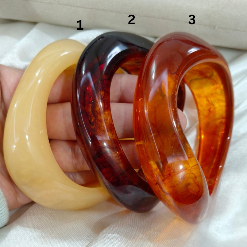 Resin Jade Fire Bracelets