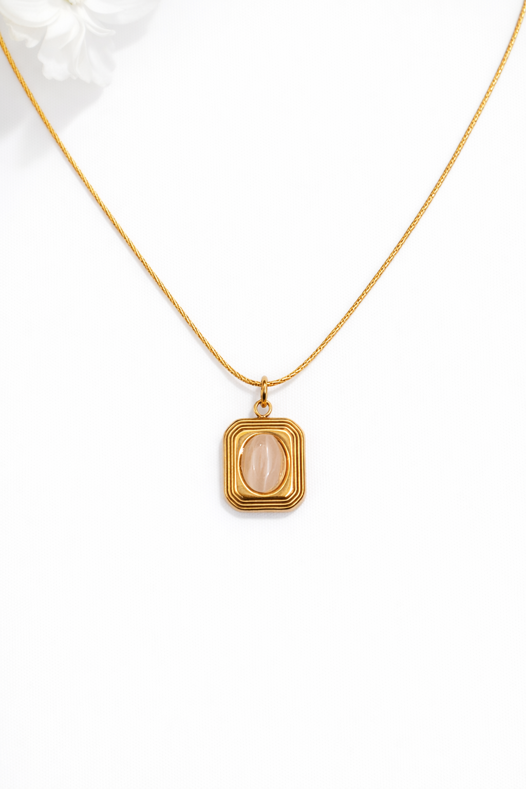 Golden Edge Oval Charm - View 2