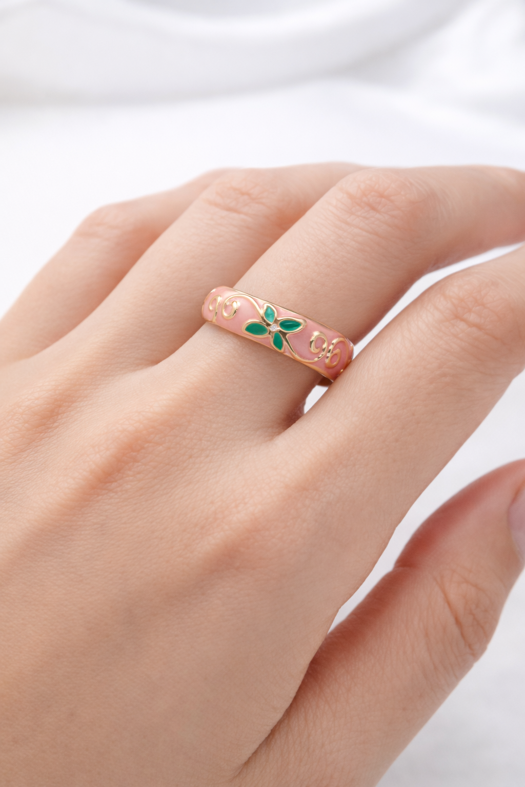 Pink Blossom Ring - View 2