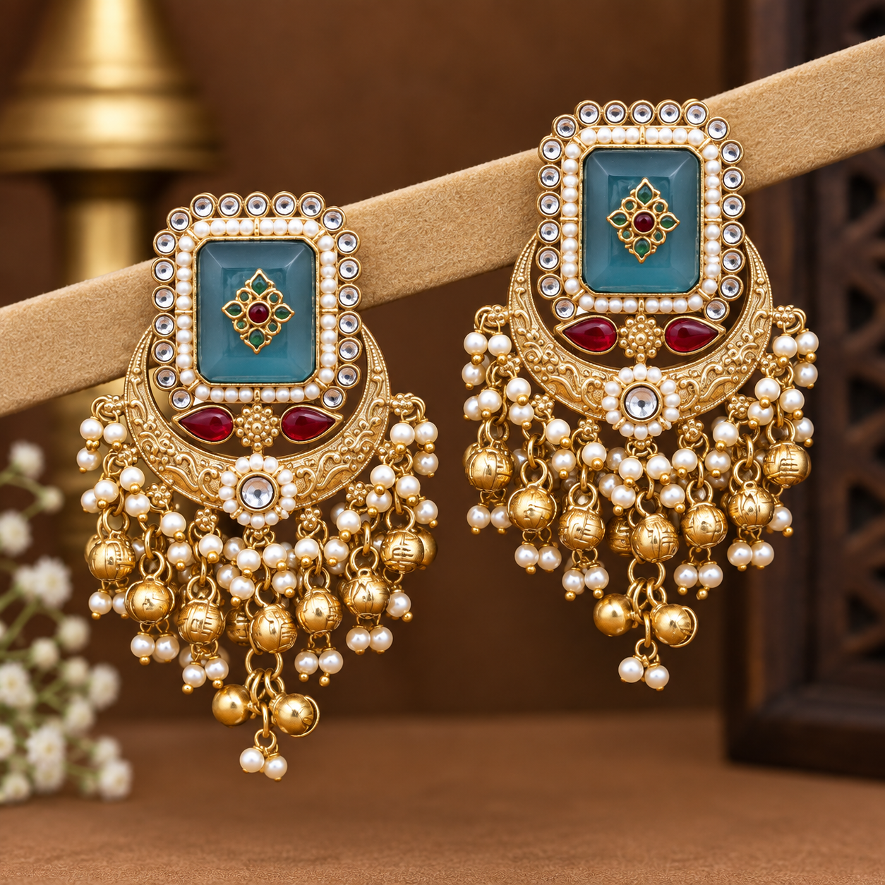 Chandrika Gold Danglers
