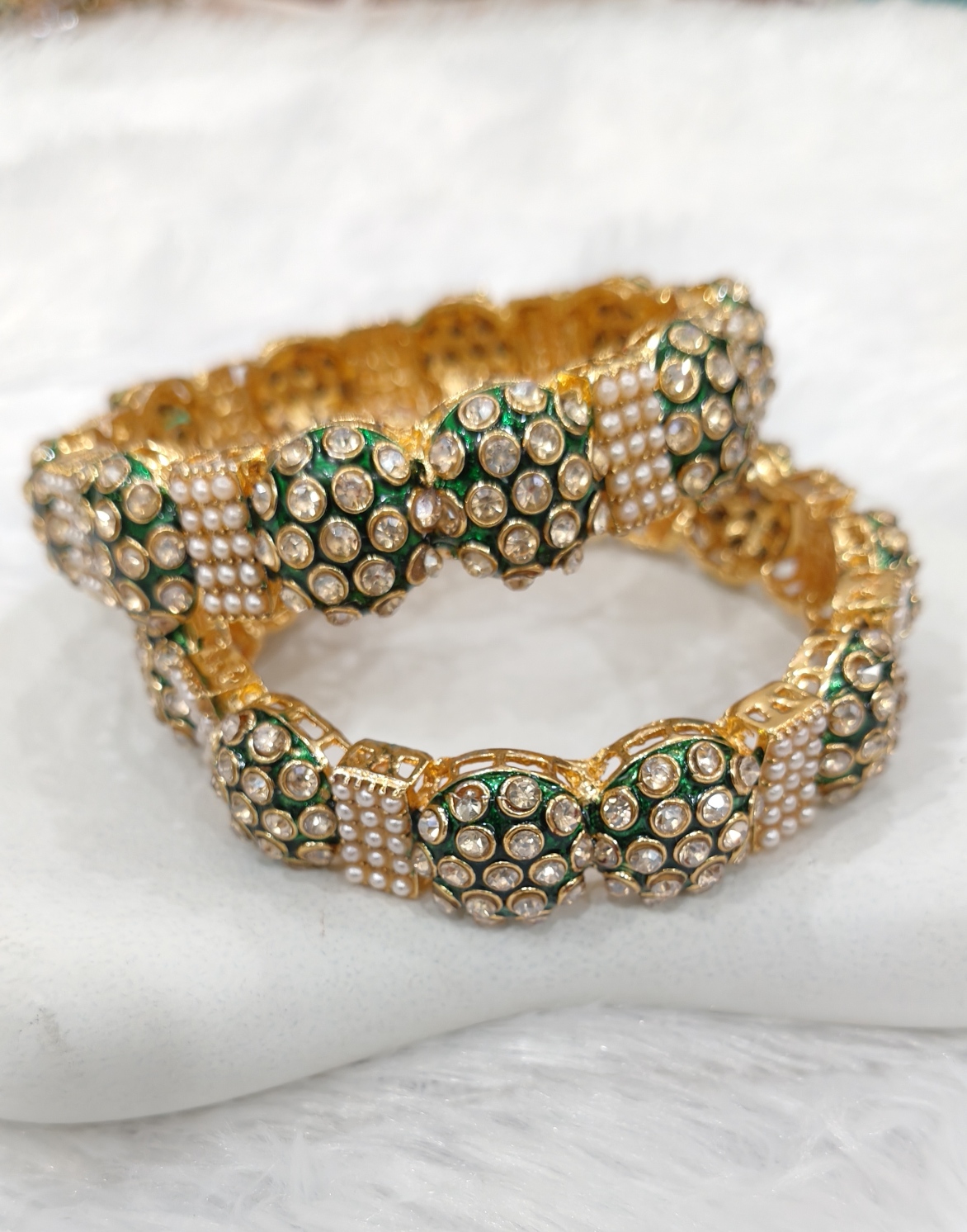 Green Kundan Royale