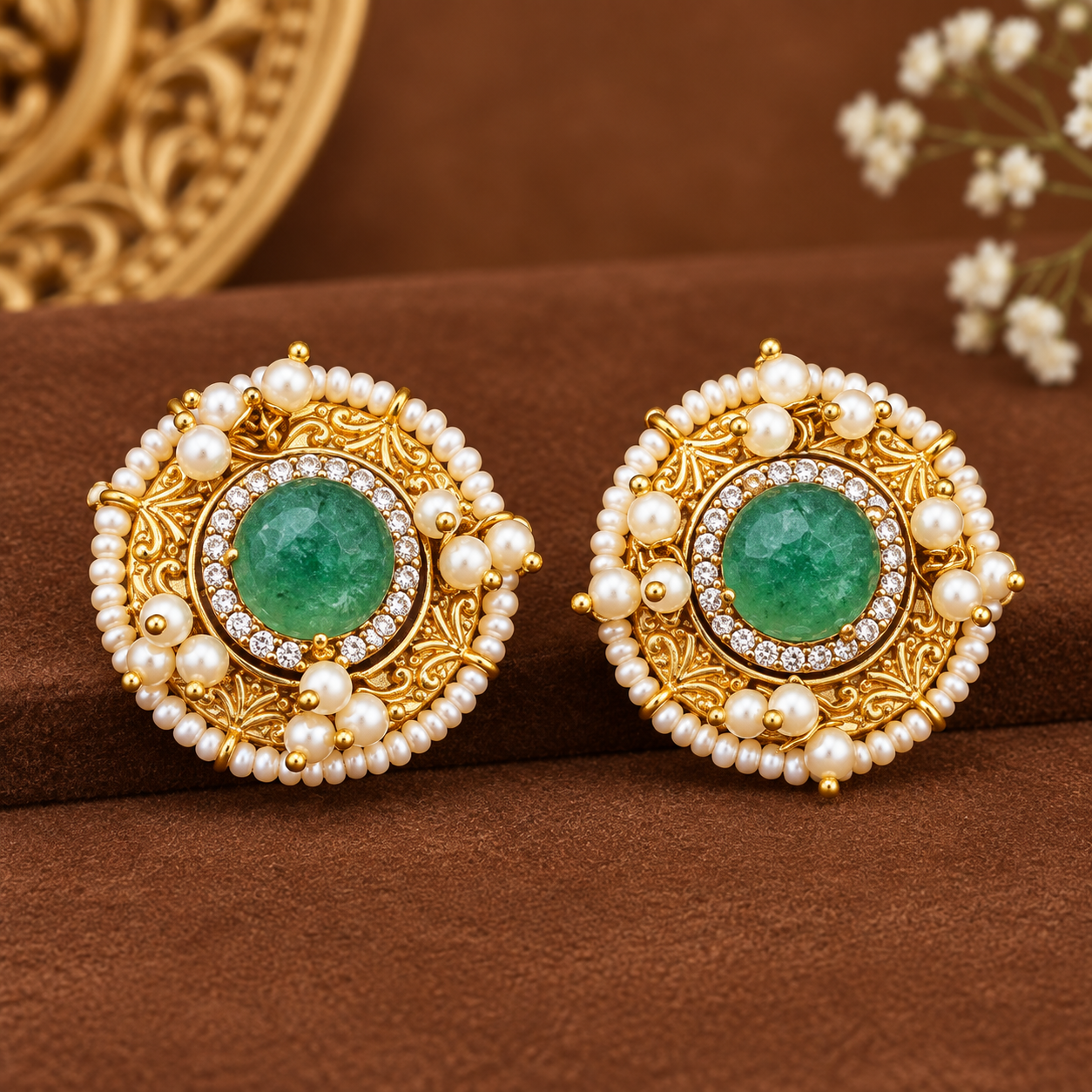 Heer Premium Gold Studs