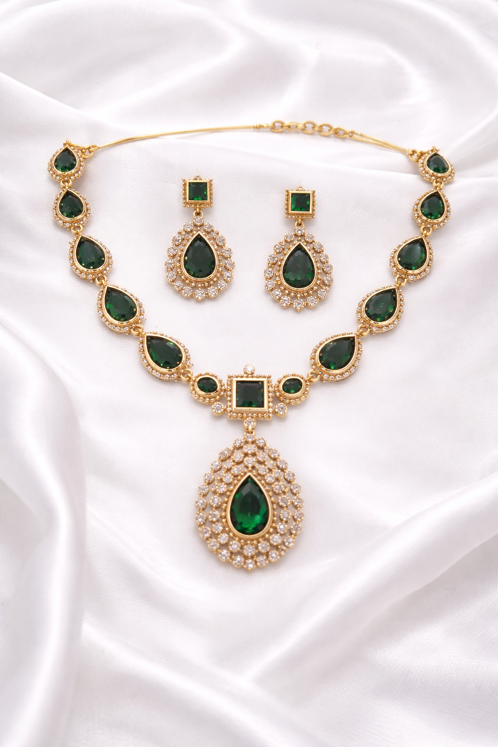 Jade Drop Crown Set