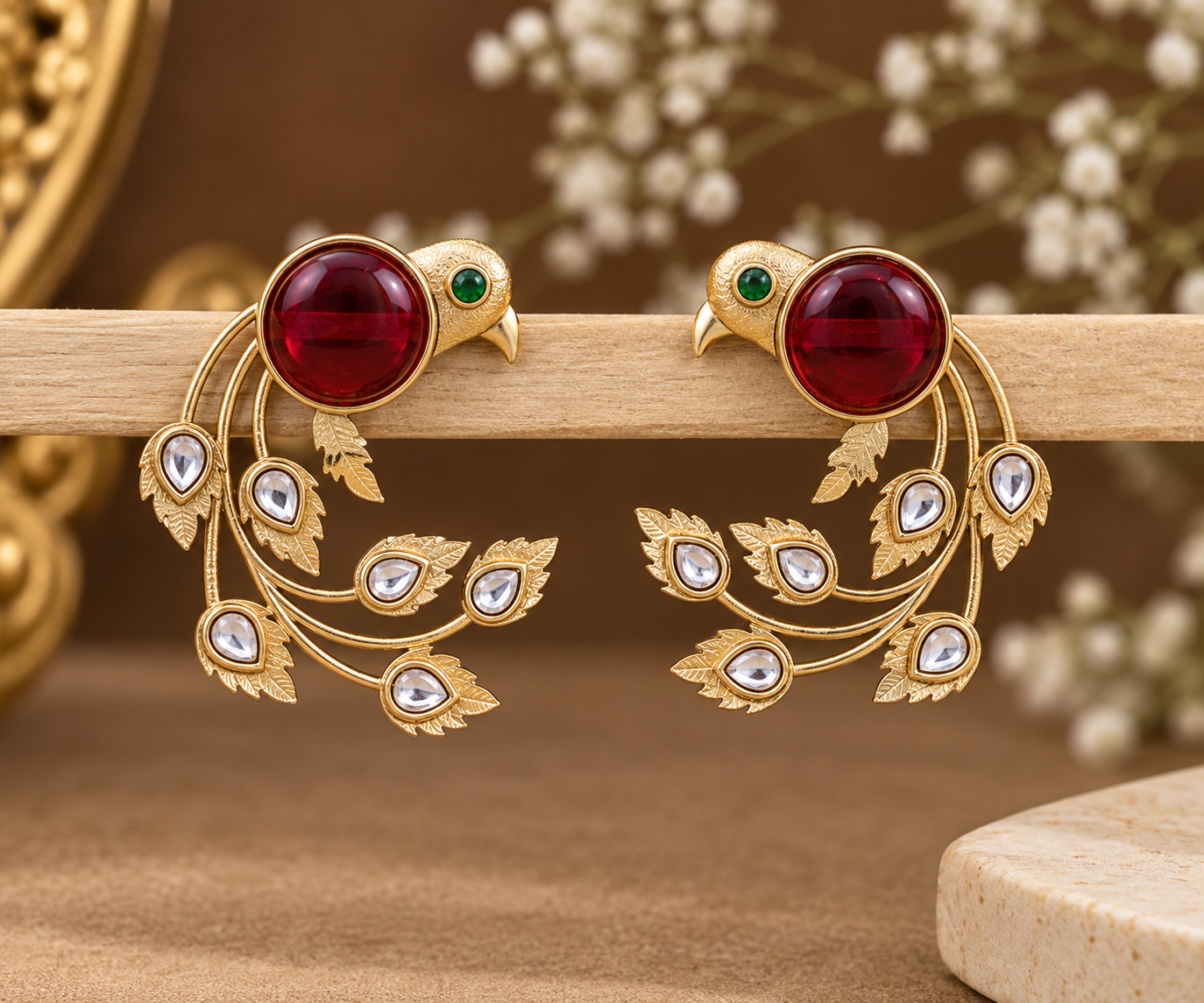Panchi Gold Studs