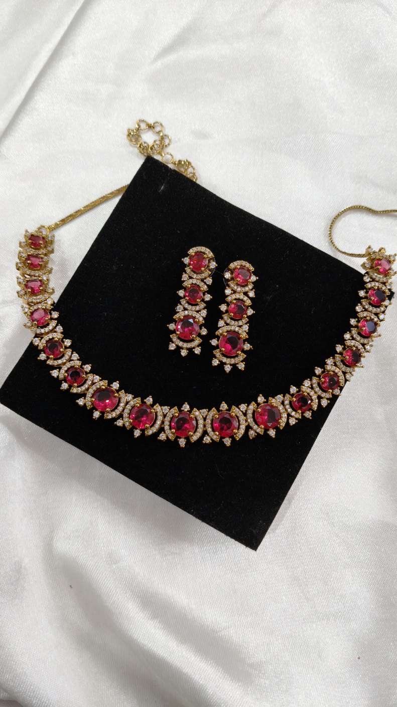 Ruby Radiance Choker Set - View 2