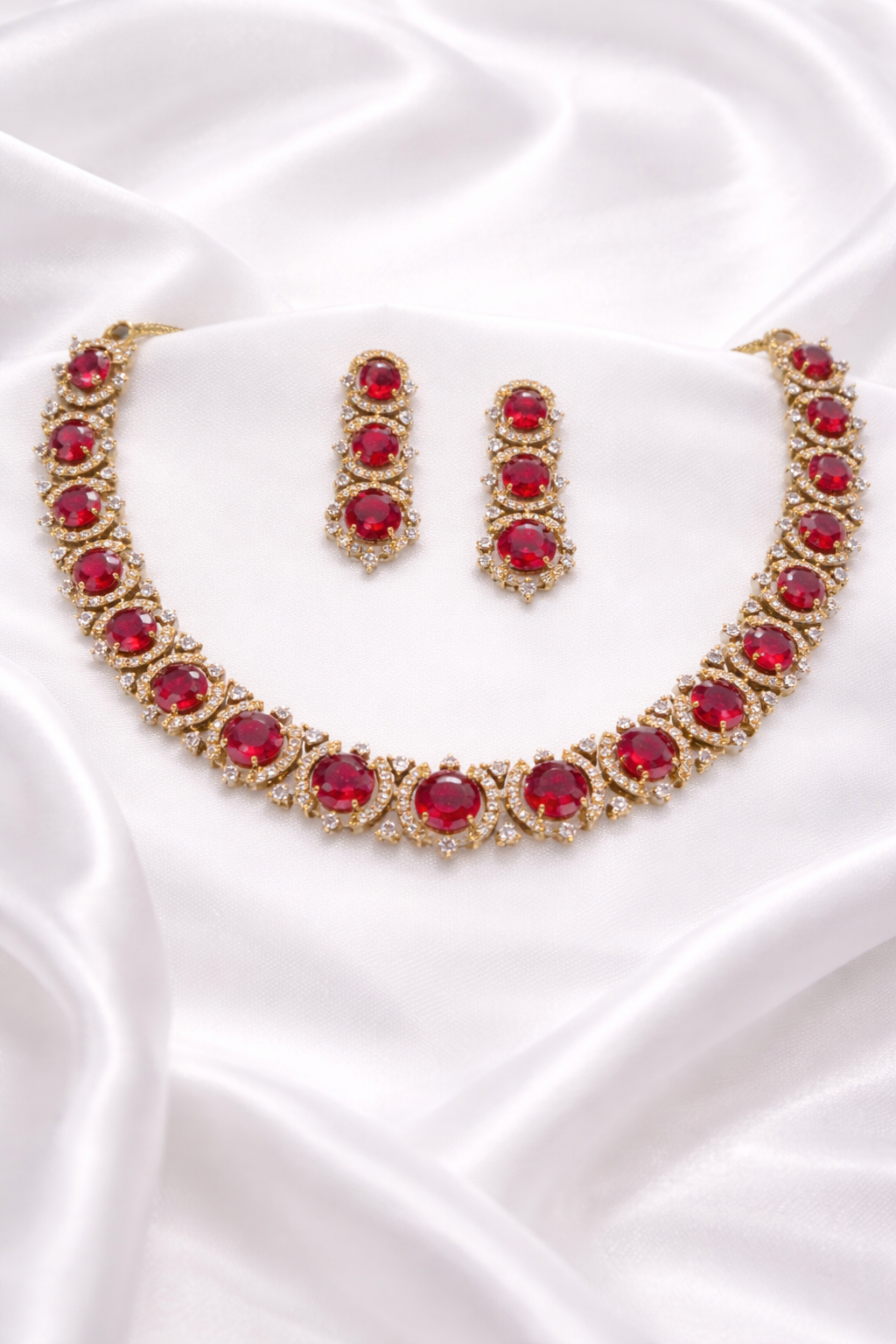 Ruby Radiance Choker Set