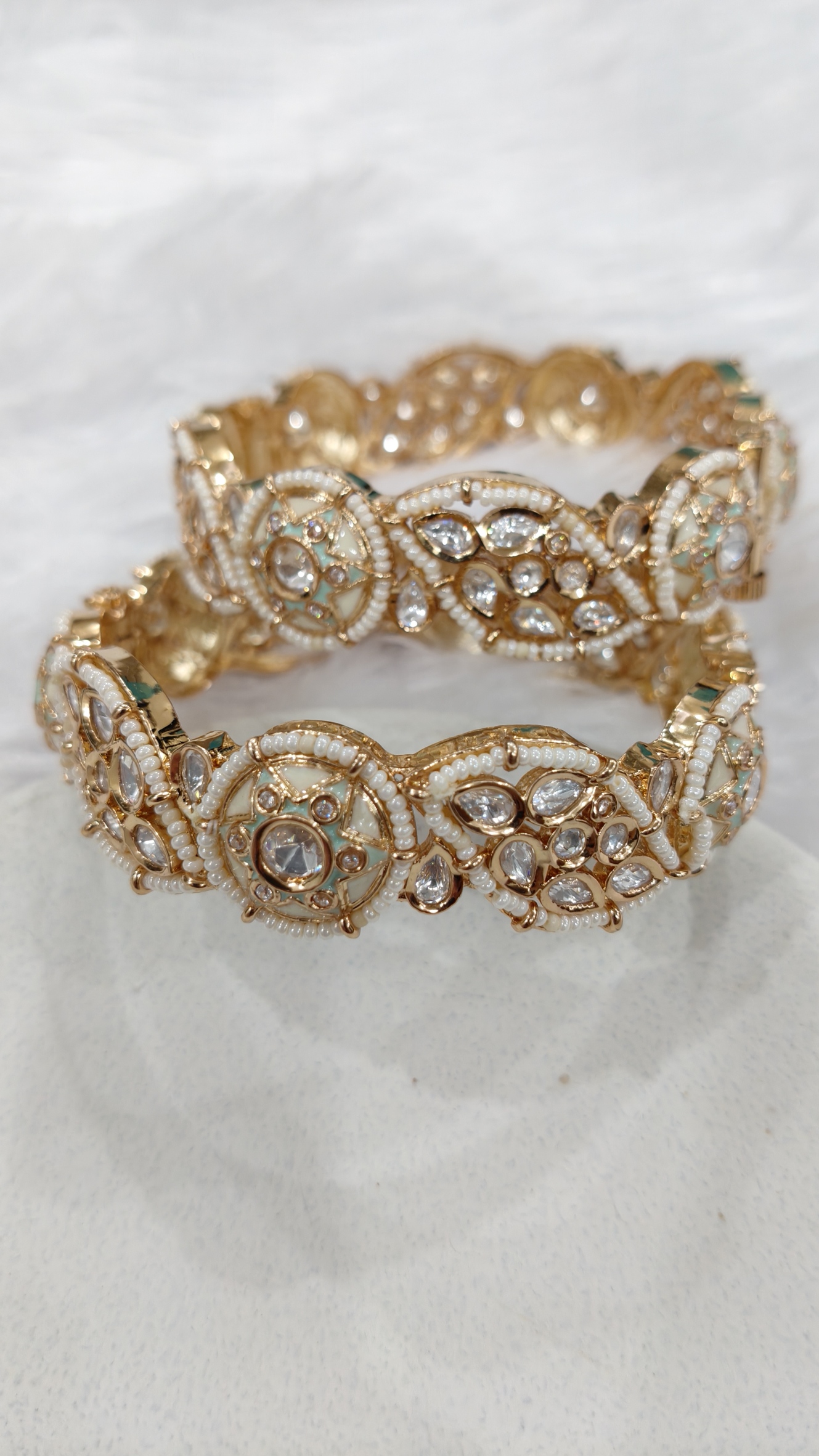 Shimmer Moissanite Kada