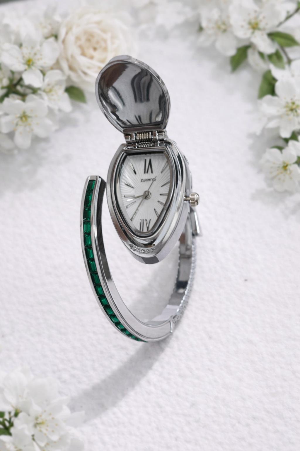 Snake Luxe Watch (Green) - View 3